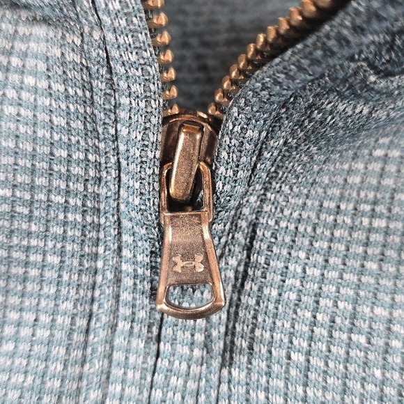 Under Armour Playoff 2.0 1/4 Zip Mens M Green Golf Loose Fit Performance Casual - Picture 10 of 10